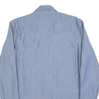 WRANGLER Mens Blue Shirt M Cotton Blend Classic Western Style Long Sleeve