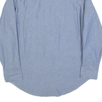 WRANGLER Mens Blue Shirt M Cotton Blend Classic Western Style Long Sleeve