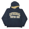 TEAM EDITION Mens Navy & Gold Cathedral Fighting Irish Hoodie L Cotton Blend