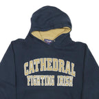 TEAM EDITION Mens Navy & Gold Cathedral Fighting Irish Hoodie L Cotton Blend