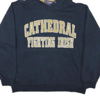 TEAM EDITION Mens Navy & Gold Cathedral Fighting Irish Hoodie L Cotton Blend