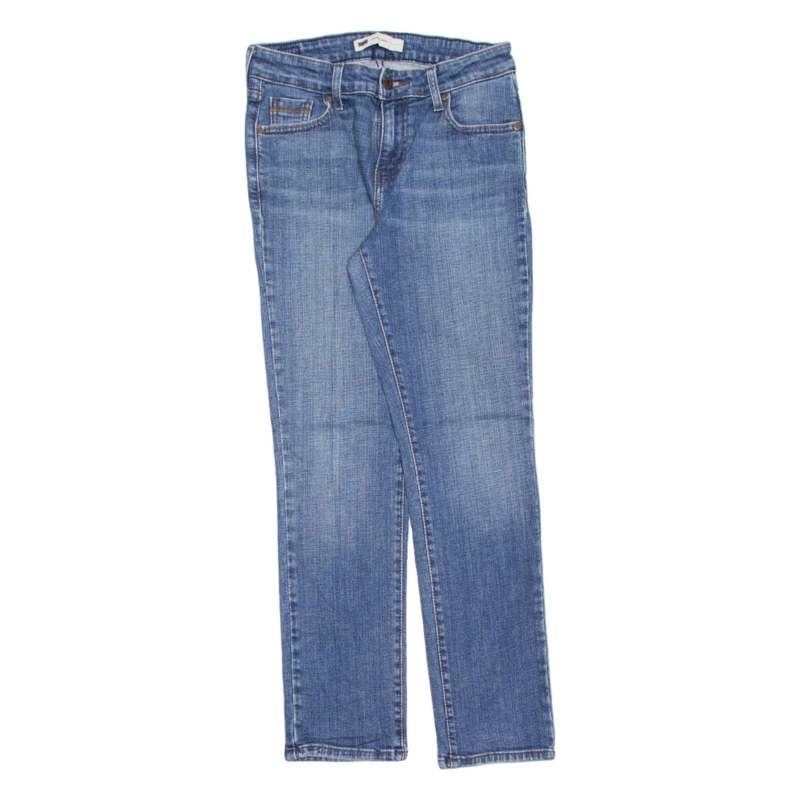 LEVI'S Mid Rise Womens Jeans Blue Slim Skinny Stone Wash W28 L30