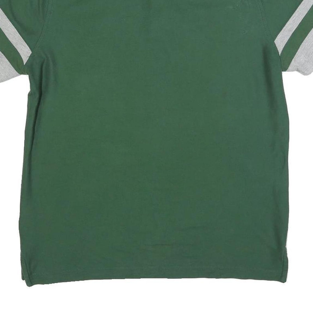 TOMMY HILFIGER Mens Green Navy Blue & Grey Contrast Sleeve Short Sleeve Polo