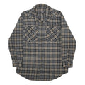 RECLAIMED VINTAGE Womens Grey & Beige Checked Shirt UK 6 Casual Cotton Long