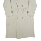 WESTBURY Mens Beige Double Breasted Trench Jacket L Cotton Classic Lightweight