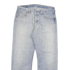 LEVI'S 501 Mens Regular Jeans Denim Light W32 L28 Classic Button Cotton Blend
