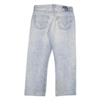 LEVI'S 501 Mens Regular Jeans Denim Light W32 L28 Classic Button Cotton Blend