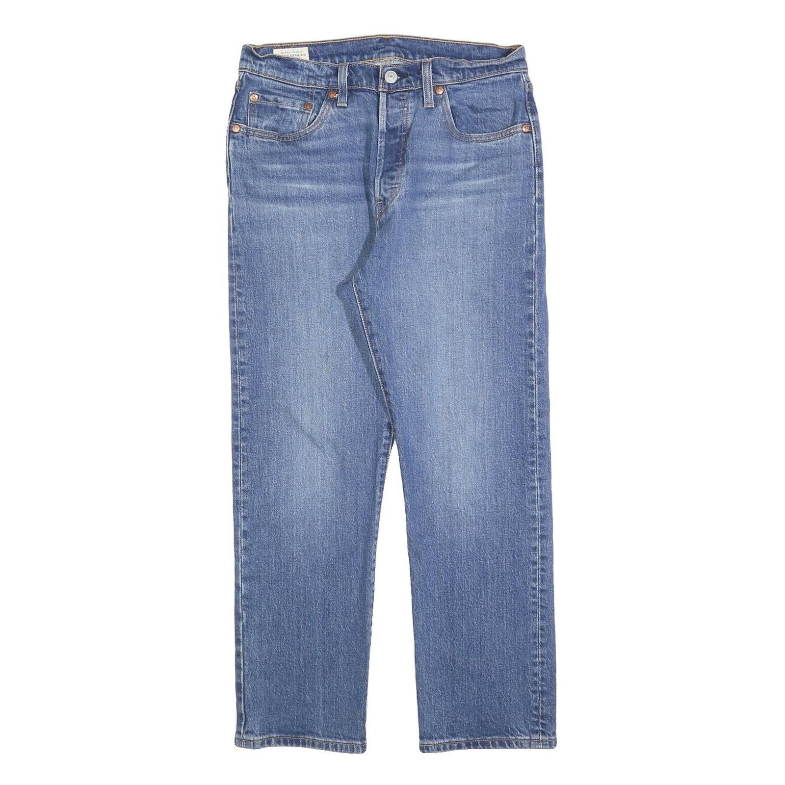 LEVI'S 501 BIG E Womens Jeans Blue Regular Straight Denim Medium W28 L26 Classic