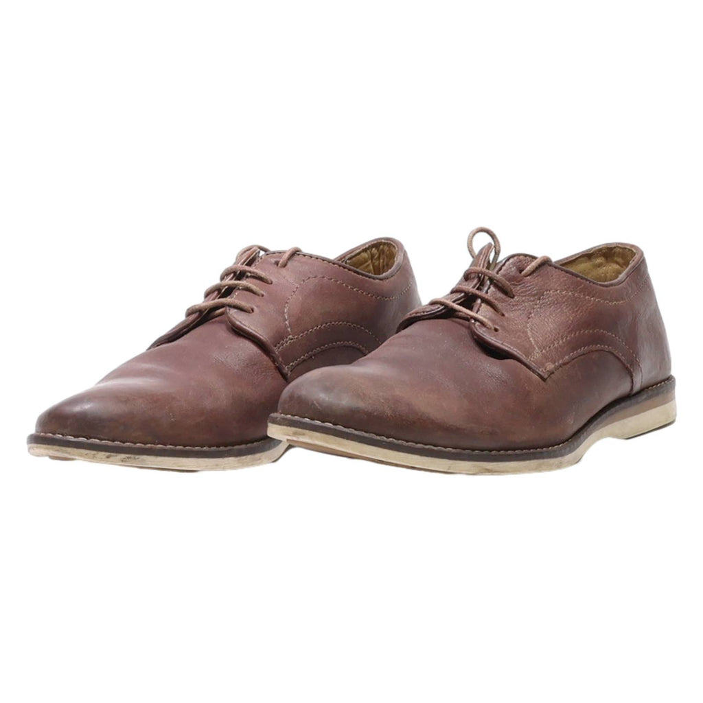 BASE LONDON Derby Shoes Brown Leather Mens UK 8