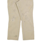 CARHARTT Mens Cotton Blend Beige Relaxed Straight Trousers W32 L27 Workwear