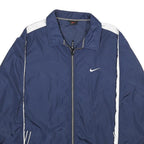 NIKE Mens Blue & White Sportswear Zip Jacket XL Polyamide Blend Lightweight