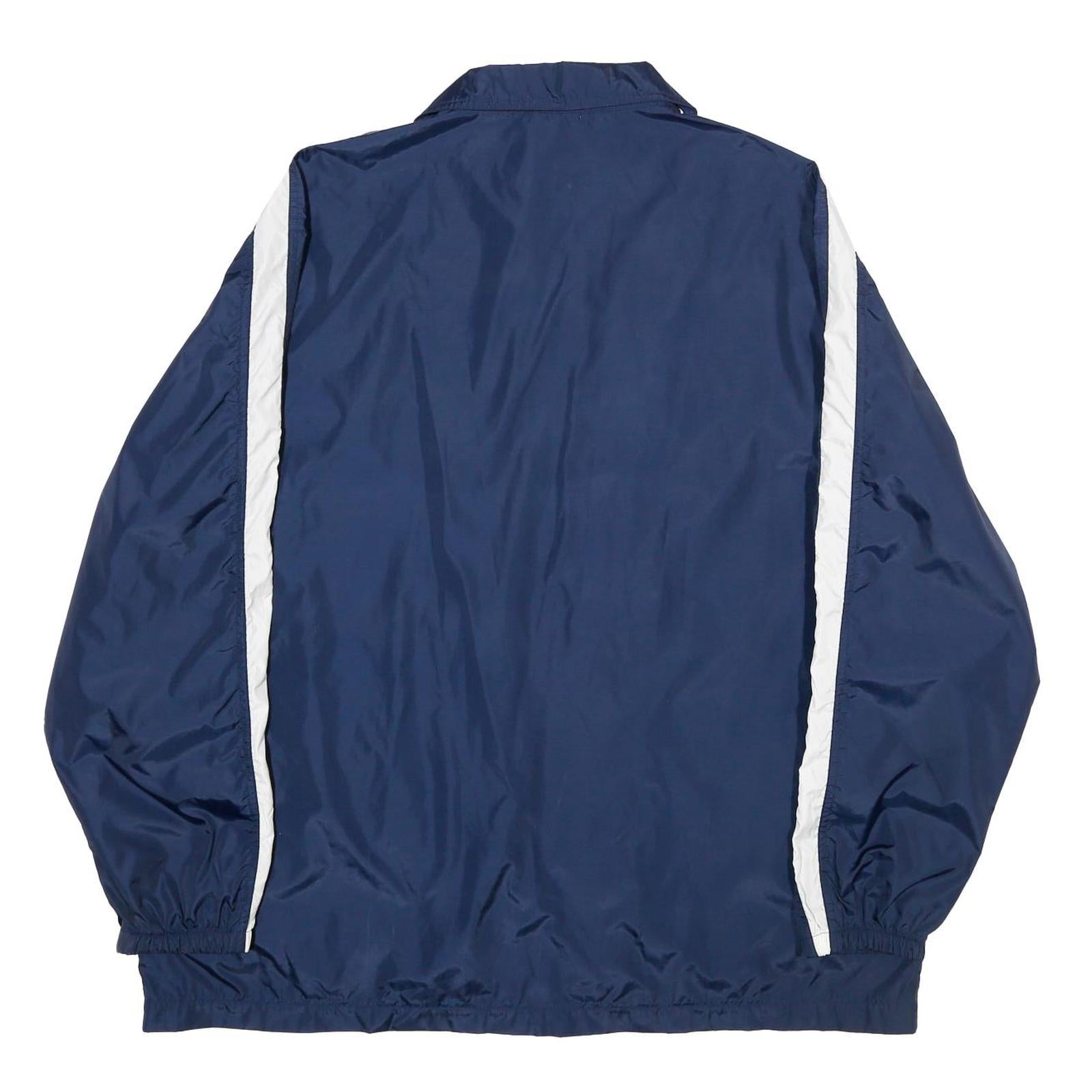 NIKE Mens Blue & White Sportswear Zip Jacket XL Polyamide Blend Lightweight