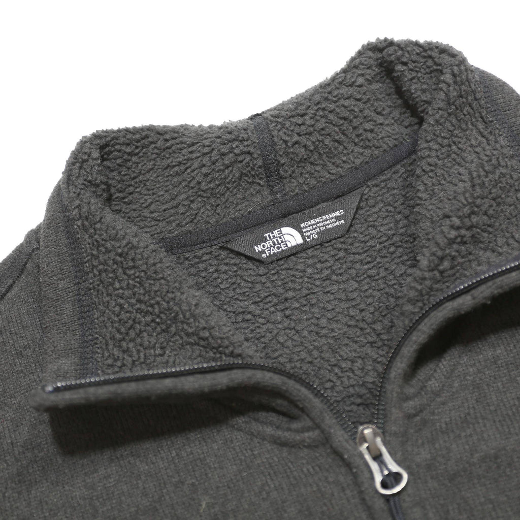 THE NORTH FACE Womens Black Zip Jacket L Polyester Outdoor Casual Warm Layer