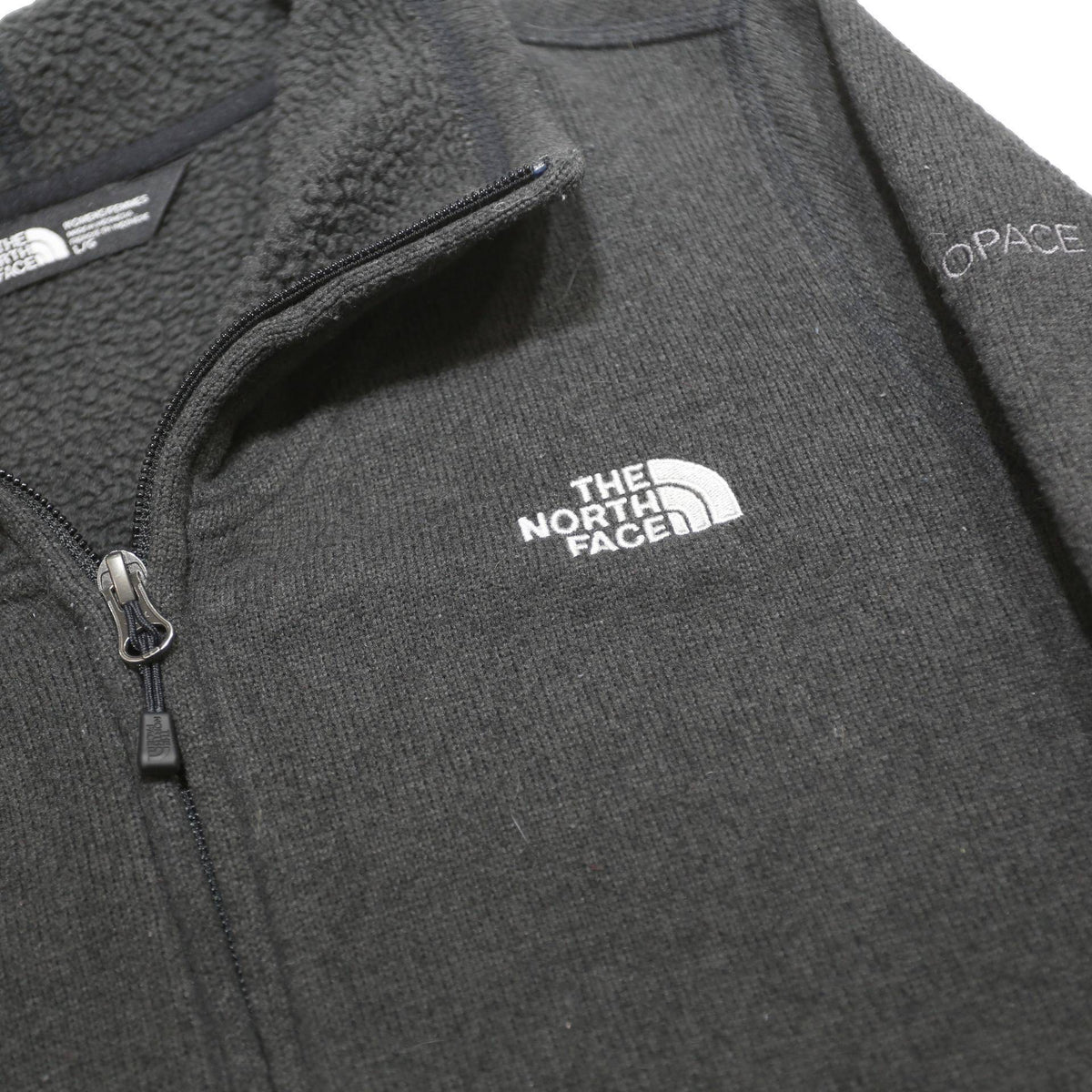 THE NORTH FACE Womens Black Zip Jacket L Polyester Outdoor Casual Warm Layer