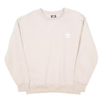 UMBRO Womens Cream Sweatshirt Crew Neck S Cotton Blend Casual Sportswear