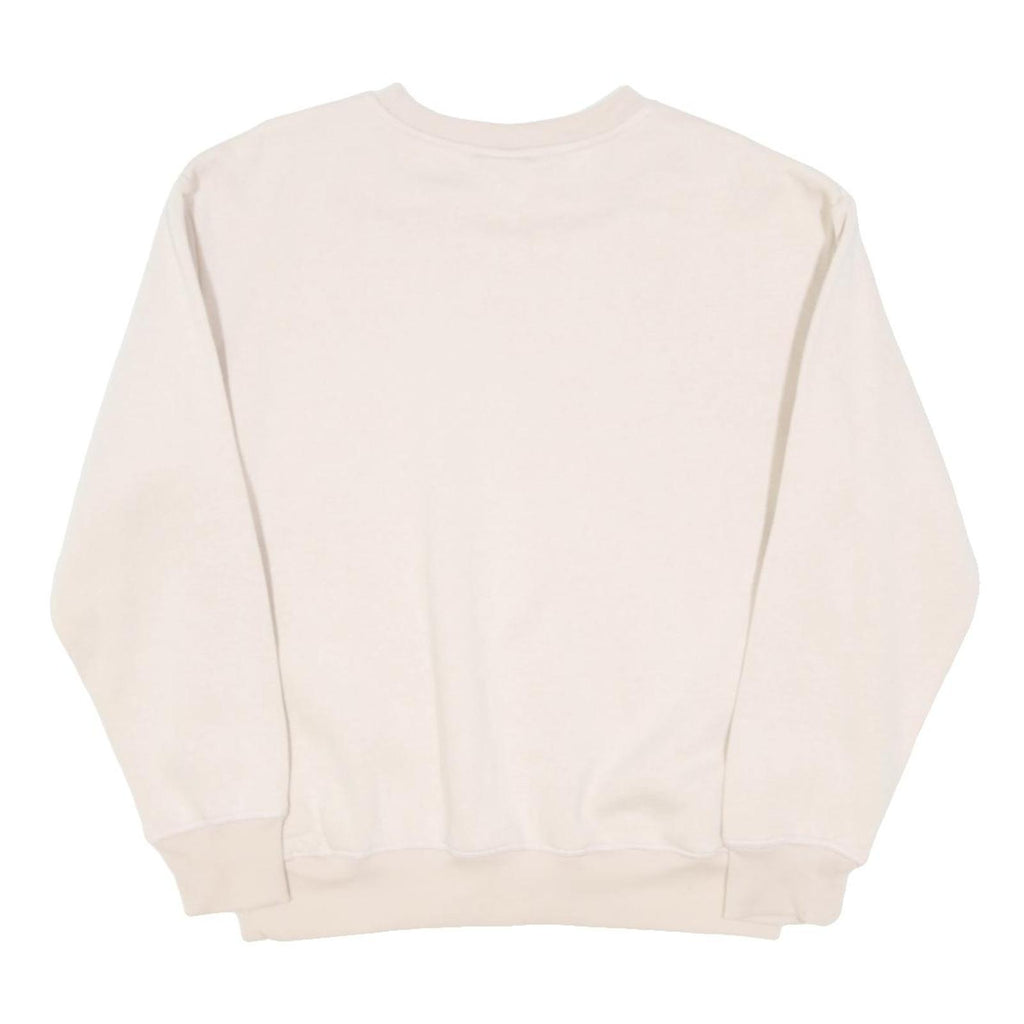 UMBRO Womens Cream Sweatshirt Crew Neck S Cotton Blend Casual Sportswear