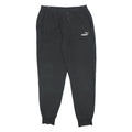 PUMA Mens Joggers Black L W31 L30 Slim Tapered Cotton Blend Casual Sportswear