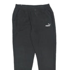 PUMA Mens Joggers Black L W31 L30 Slim Tapered Cotton Blend Casual Sportswear