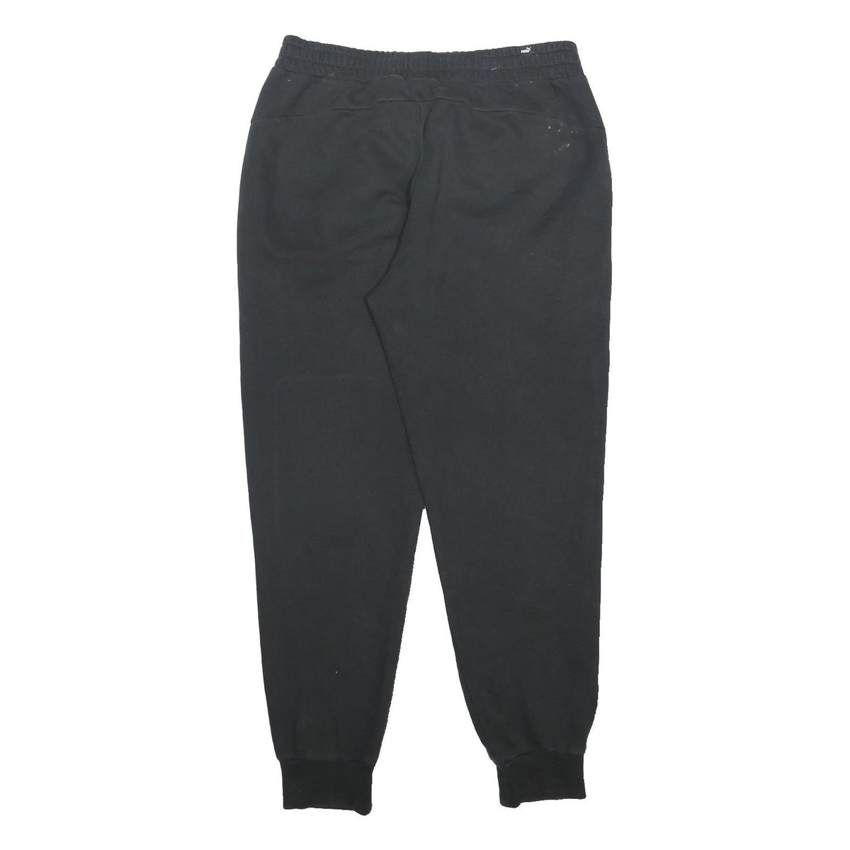 PUMA Mens Joggers Black L W31 L30 Slim Tapered Cotton Blend Casual Sportswear