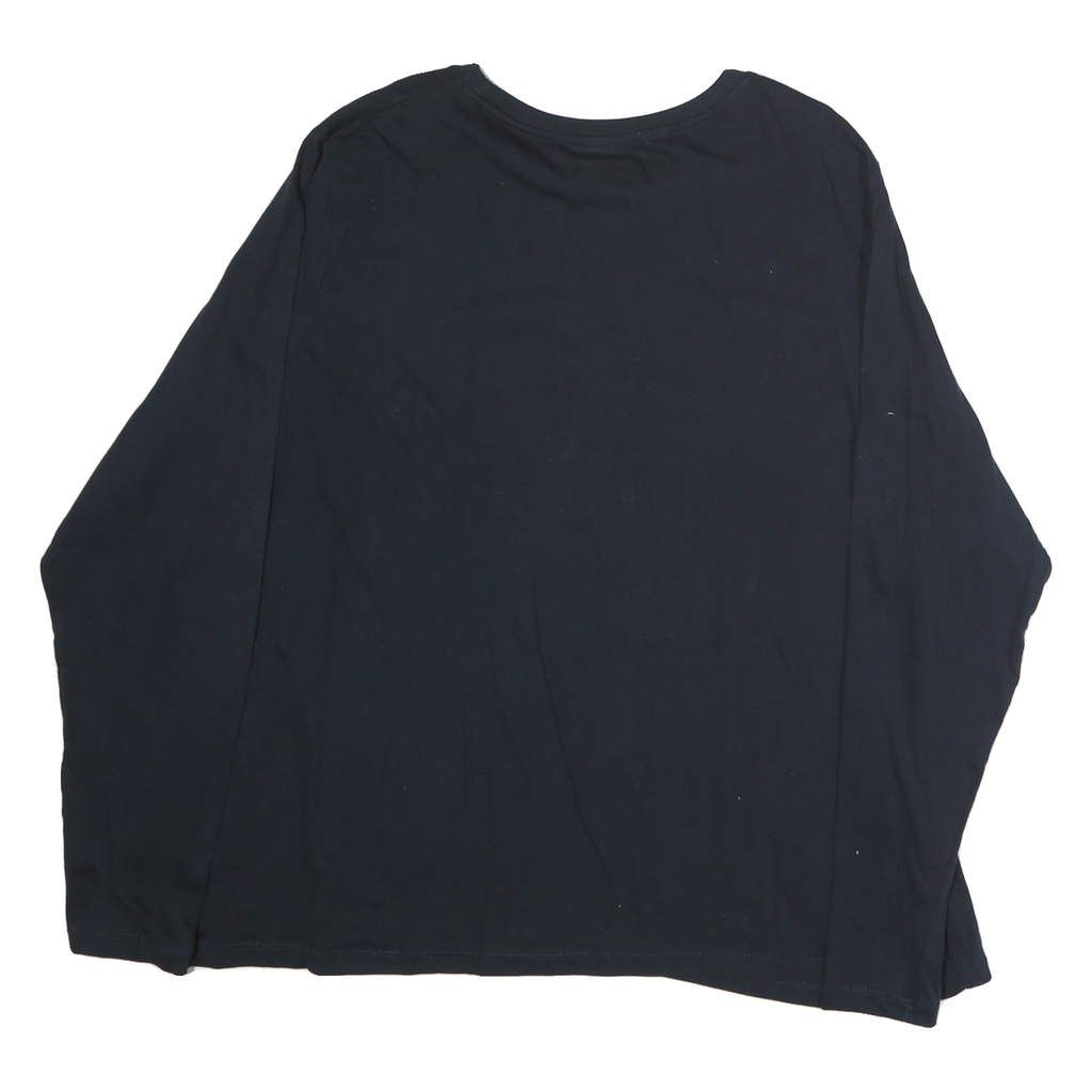 NFL Mens Black Seattle Seahawks Football Team Long Sleeve Crew Neck T-Shirt 2XL