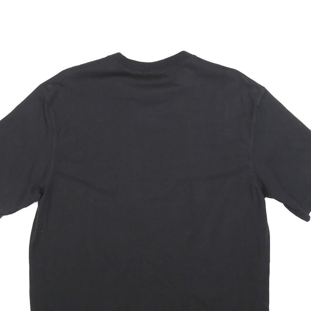 ADIDAS Womens Black Classic T-Shirt UK 12 Short Sleeve Crew Neck Logo Print