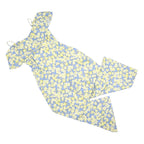 MINT VELVET Womens Blue & Yellow Floral Playsuit Linen Blend UK 14 Summer Casual