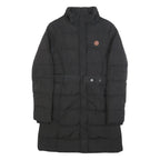 DIESEL Womens Black Jacket S Polyester Puffer Zip Belted Casual Warm Outerwear