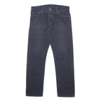CARHARTT Mens Cotton Blend Navy Regular Fit Straight Leg Trousers W33 L32