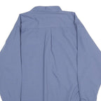 RED KAP Mens Blue Check Long Sleeve Shirt L Workwear Cotton Blend