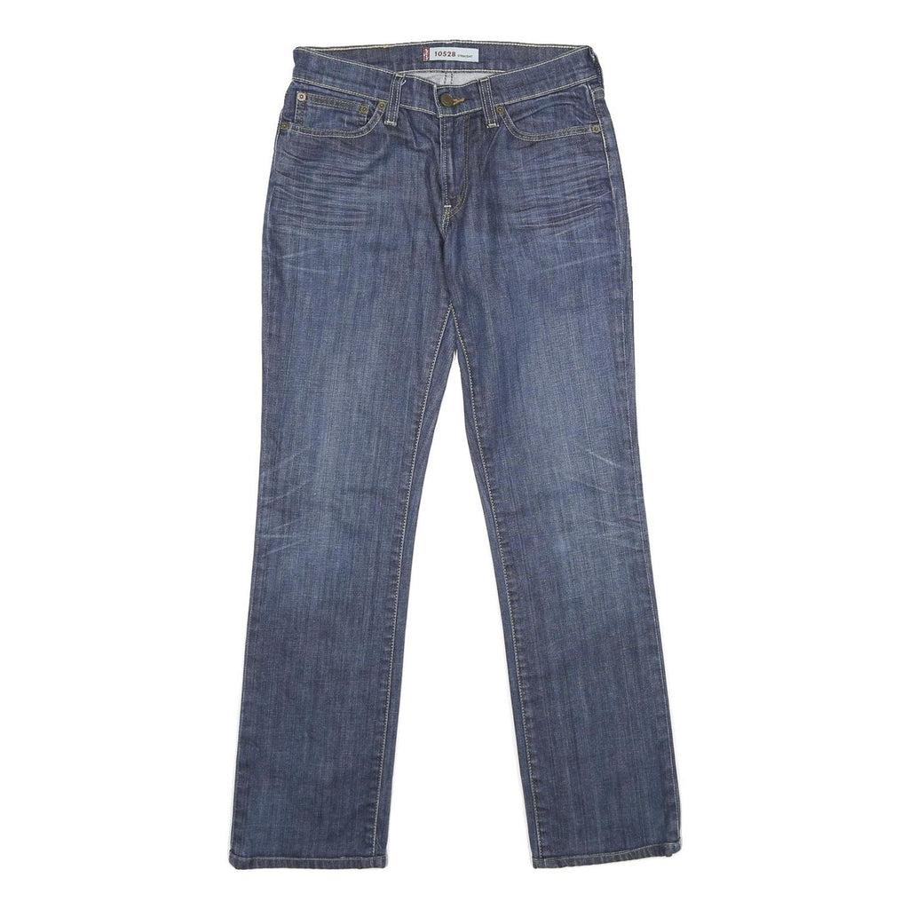 LEVI'S 10528 Womens Jeans Blue Regular Straight Denim Medium W28 L31 Classic Fit