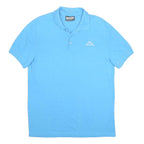 KAPPA Mens Blue Polo Shirt L Cotton Short Sleeve Classic Logo Casual