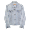 LEVI'S Womens Blue Denim Cotton Jacket S Button Closure Classic Fit Casual