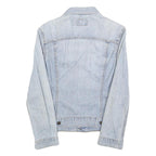 LEVI'S Womens Blue Denim Cotton Jacket S Button Closure Classic Fit Casual