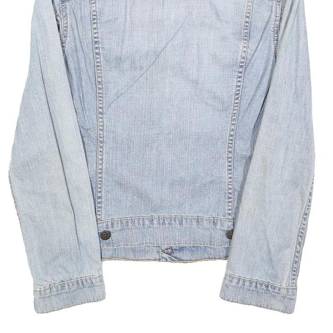 LEVI'S Womens Blue Denim Cotton Jacket S Button Closure Classic Fit Casual