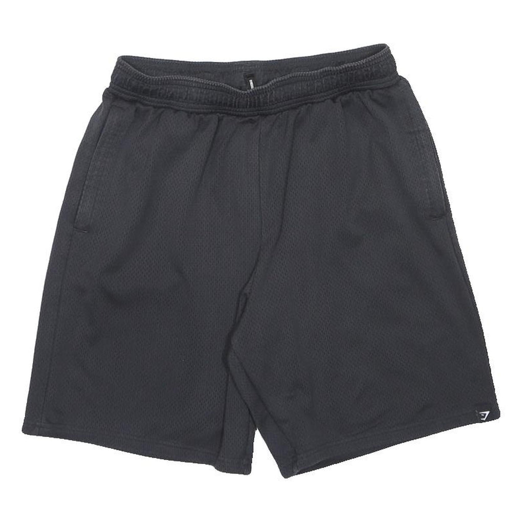GYMSHARK Mens Shorts Black L W26 Sports Casual Polyester Blend Comfortable