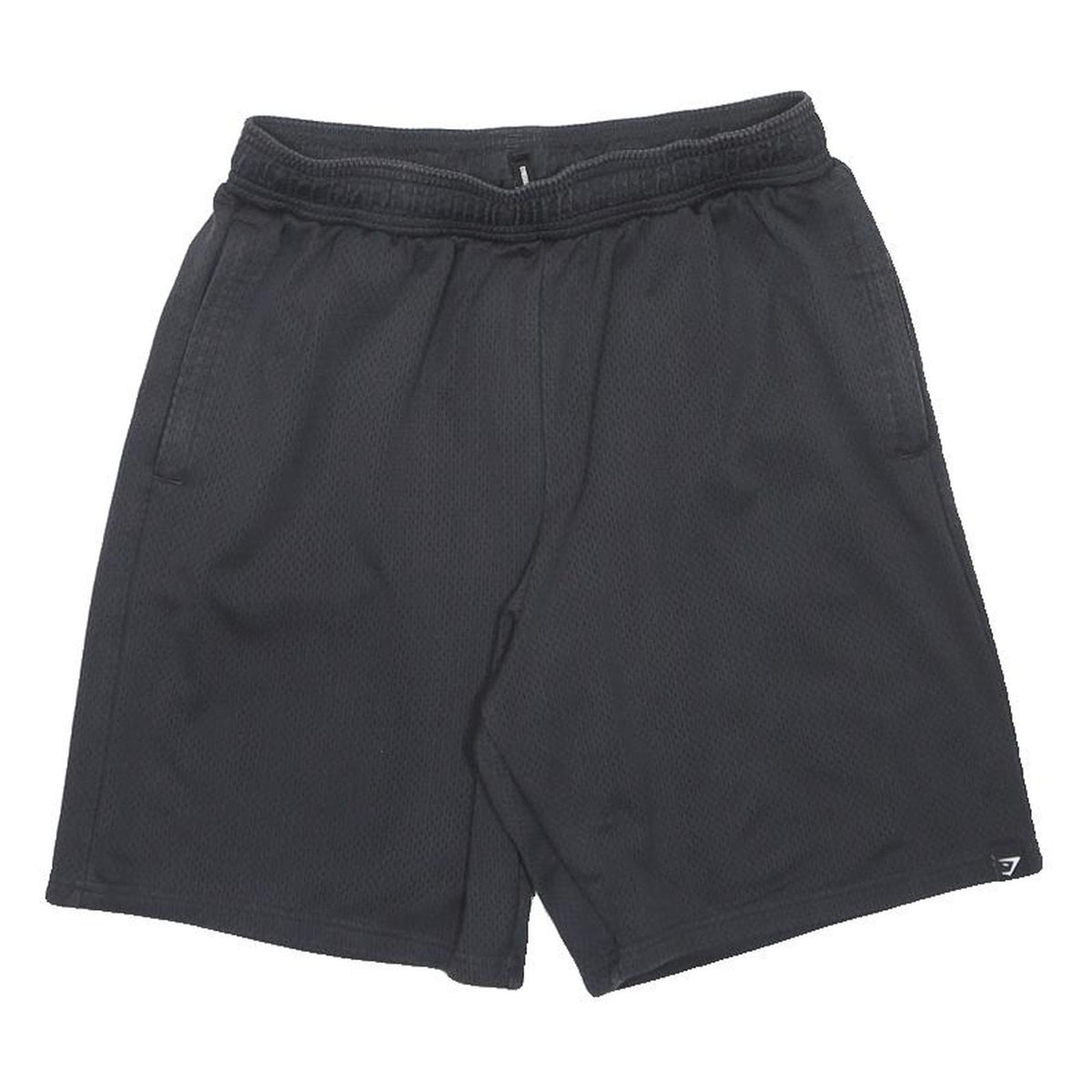 GYMSHARK Mens Shorts Black L W26 Sports Casual Polyester Blend Comfortable