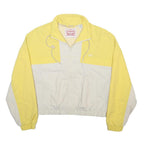 LEVI'S Womens Yellow & Cream Zip Jacket S Polyamide Colourblock Casual