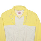 LEVI'S Womens Yellow & Cream Zip Jacket S Polyamide Colourblock Casual