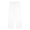LINGARA Womens White Regular Fit Straight Leg Trousers W28 L34 Zip Closure