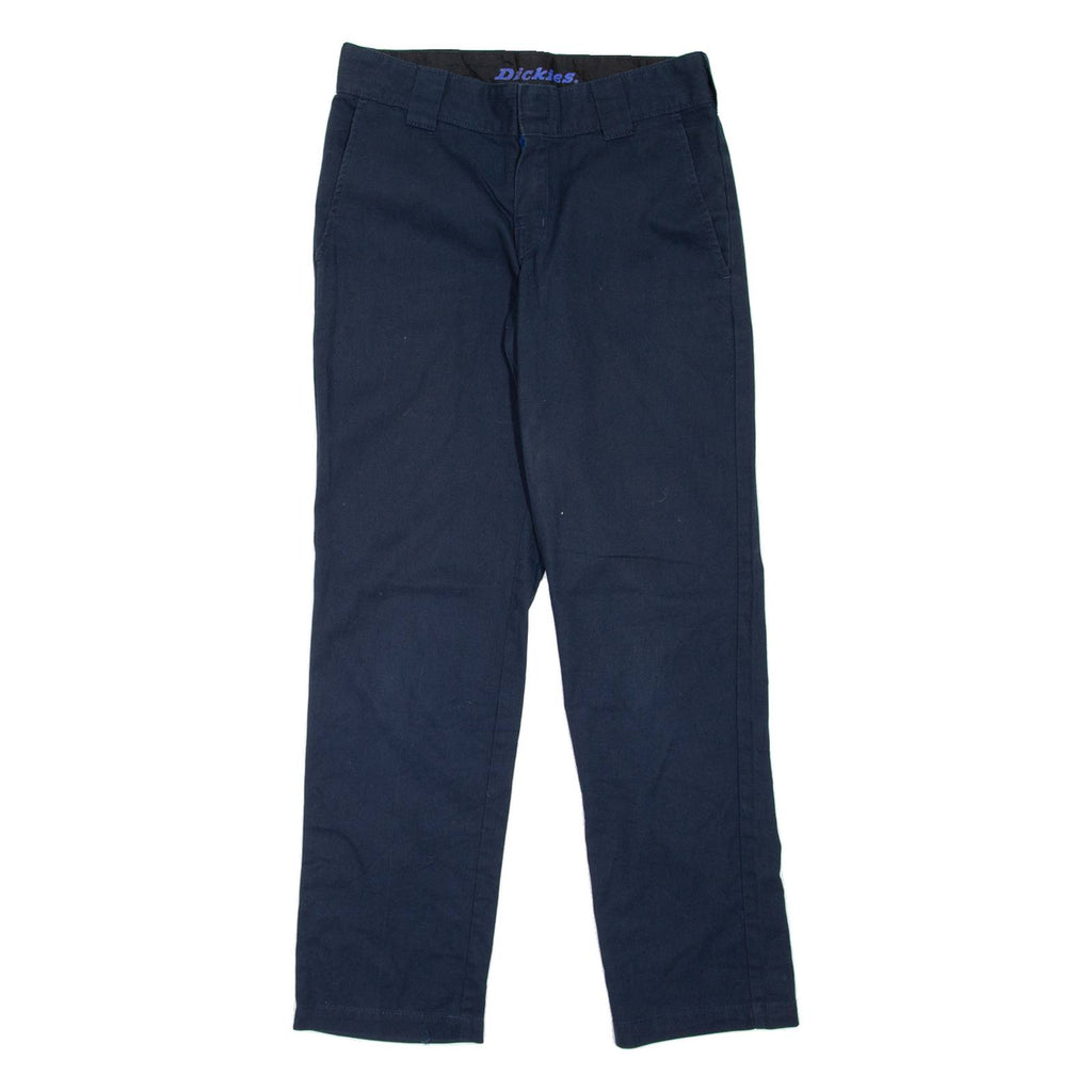 DICKIES Workwear Womens Trousers Blue Slim Tapered W30 L30
