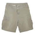 CARHARTT Mens Beige Cargo Shorts L W36 Practical Durable Cotton Blend