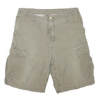 CARHARTT Mens Beige Cargo Shorts L W36 Practical Durable Cotton Blend