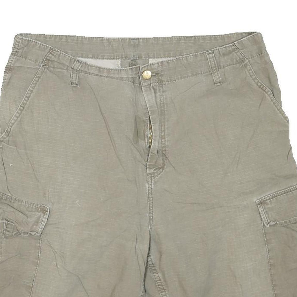CARHARTT Mens Beige Cargo Shorts L W36 Practical Durable Cotton Blend