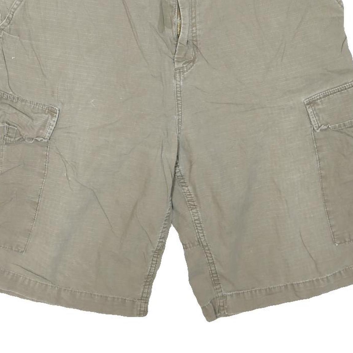 CARHARTT Mens Beige Cargo Shorts L W36 Practical Durable Cotton Blend