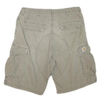 CARHARTT Mens Beige Cargo Shorts L W36 Practical Durable Cotton Blend