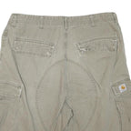 CARHARTT Mens Beige Cargo Shorts L W36 Practical Durable Cotton Blend