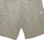 CARHARTT Mens Beige Cargo Shorts L W36 Practical Durable Cotton Blend