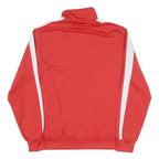 PUMA Mens Red & White Track Jacket L Polyester Zip Athletic Fit Sportswear