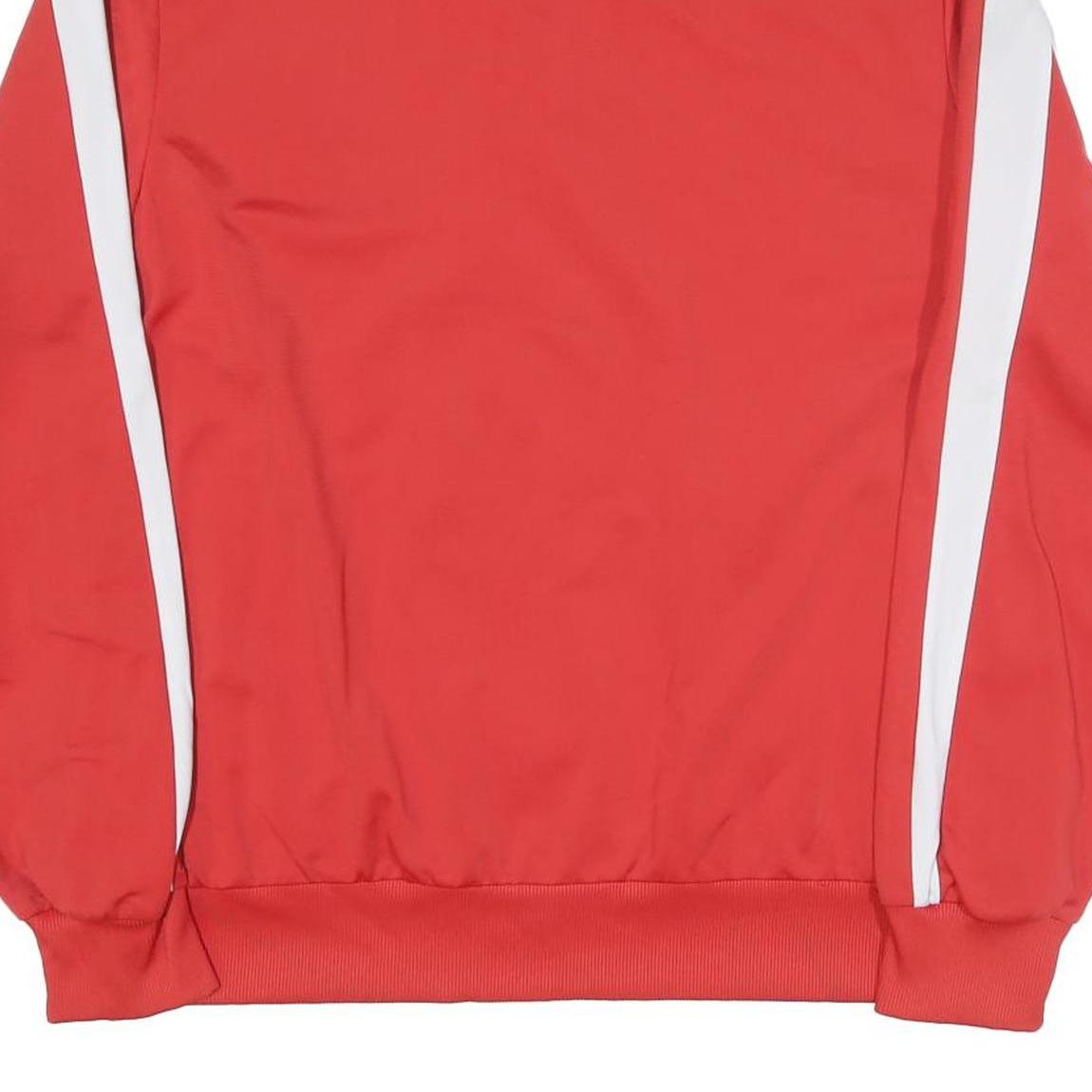 PUMA Mens Red & White Track Jacket L Polyester Zip Athletic Fit Sportswear