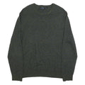 NAUTICA Mens Green & Blue Patterned Pullover Striped Crew Neck Basic Knit L